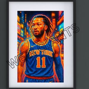 New York Knicks Jalen Brunson Poster Art Print 11X17
